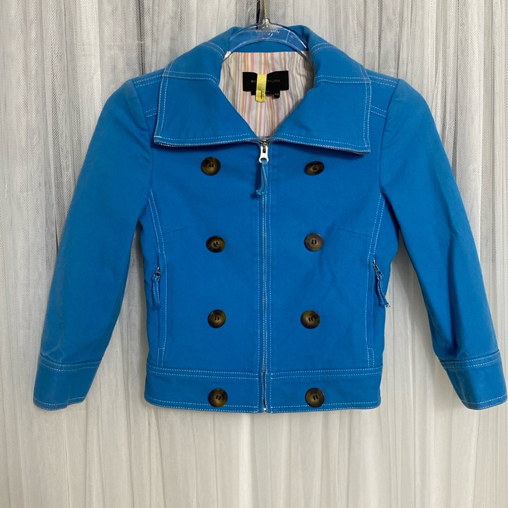 REDUCED!!BCBG MaxAzria periwinkle blue casual jacket! Size XXS